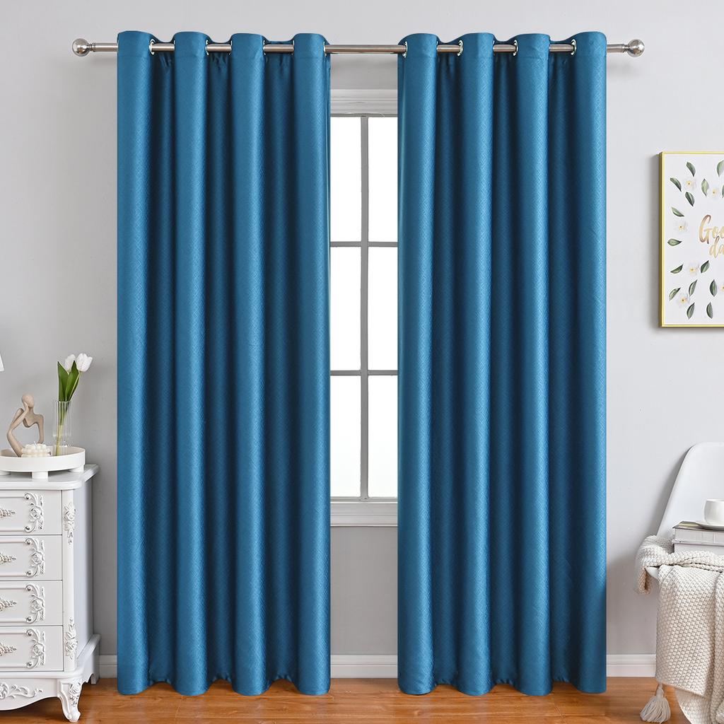 1 piece Minimalist and Energy-efficie window trea living space decortmentnt Prague Blackout Curtains for Bedroom and Living Room