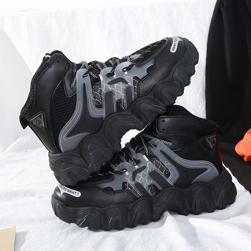 

Обувь Мужская обувь Осенние и зимние модели для увеличения высоты Новая повседневная спортивная обувь с высоким берцем Old Daddy Shoes Мужская обувь Обувь