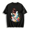 Warm Parent-Child Style Mom Holding Baby Print Casual Top Pure Cotton T-shirt