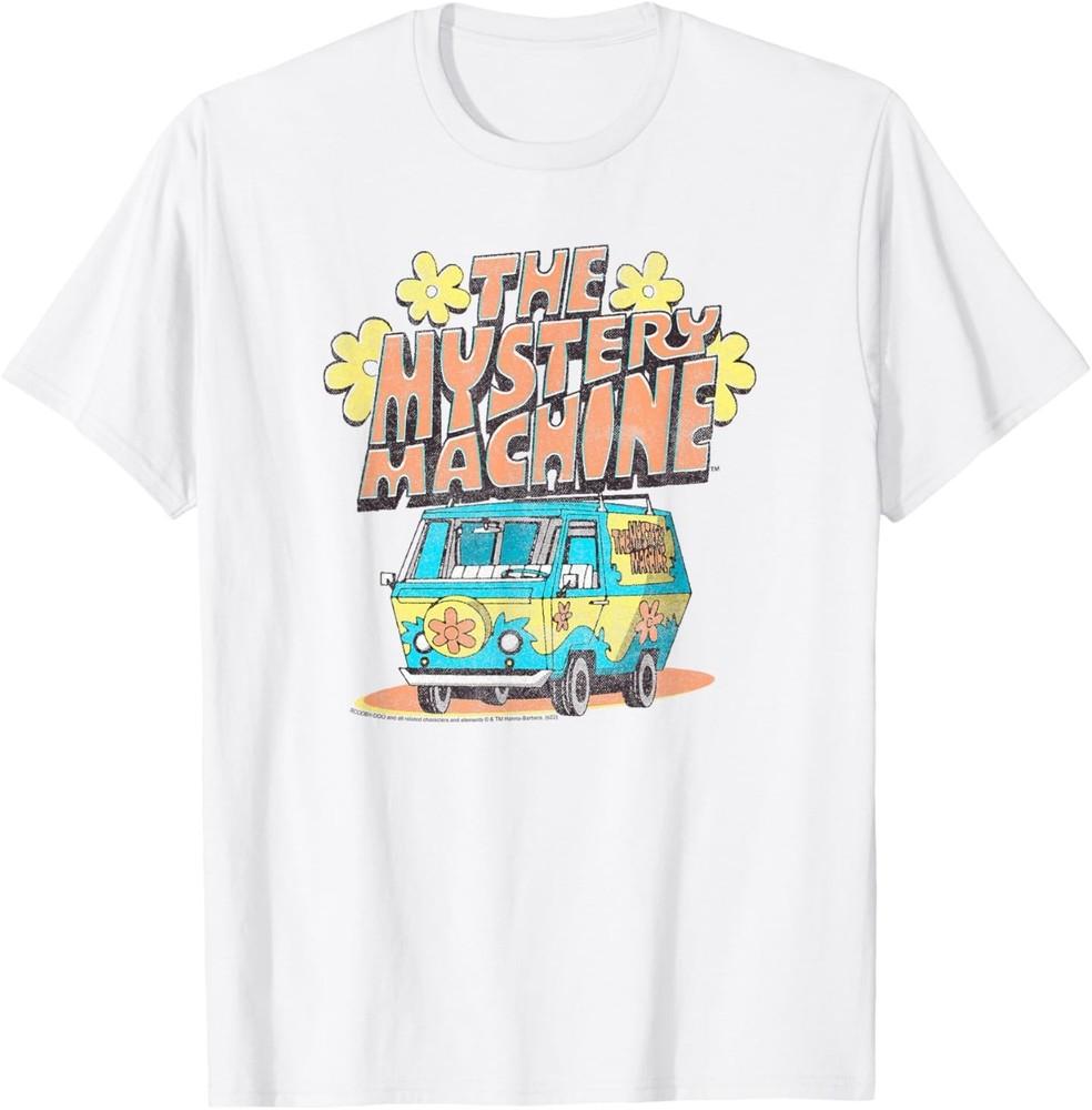 

Scooby-Doo Mystery Machine Centered Front View Text Logo T-Shirt M