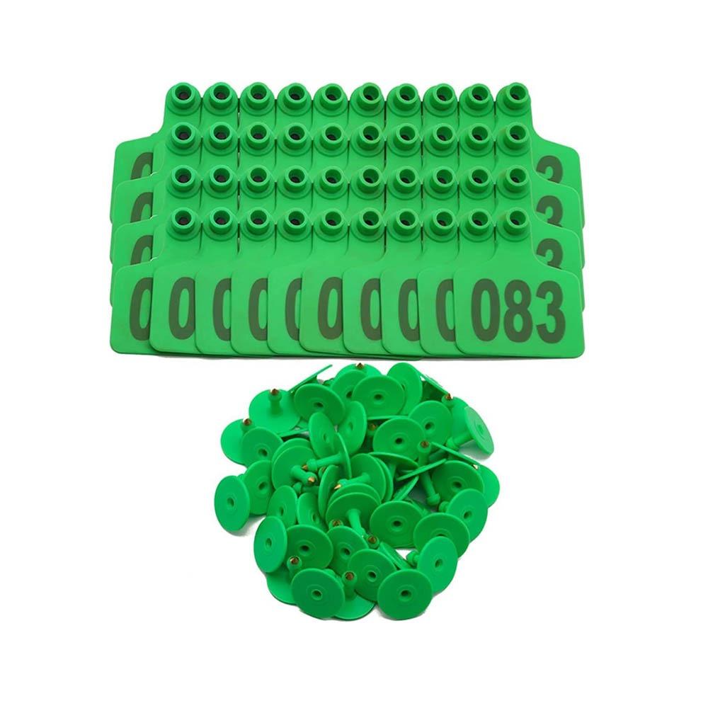 100Pcs Farm Equipment Cow Ear Tag Card 001-100 Numbers Pig Sheep Ear Sign Cattle Ear Marker  Cow