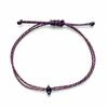 Crystal Gemstone Braided Rope Bracelet Multicolor Bohemian Bracelet Zircon Bracelet  For Women