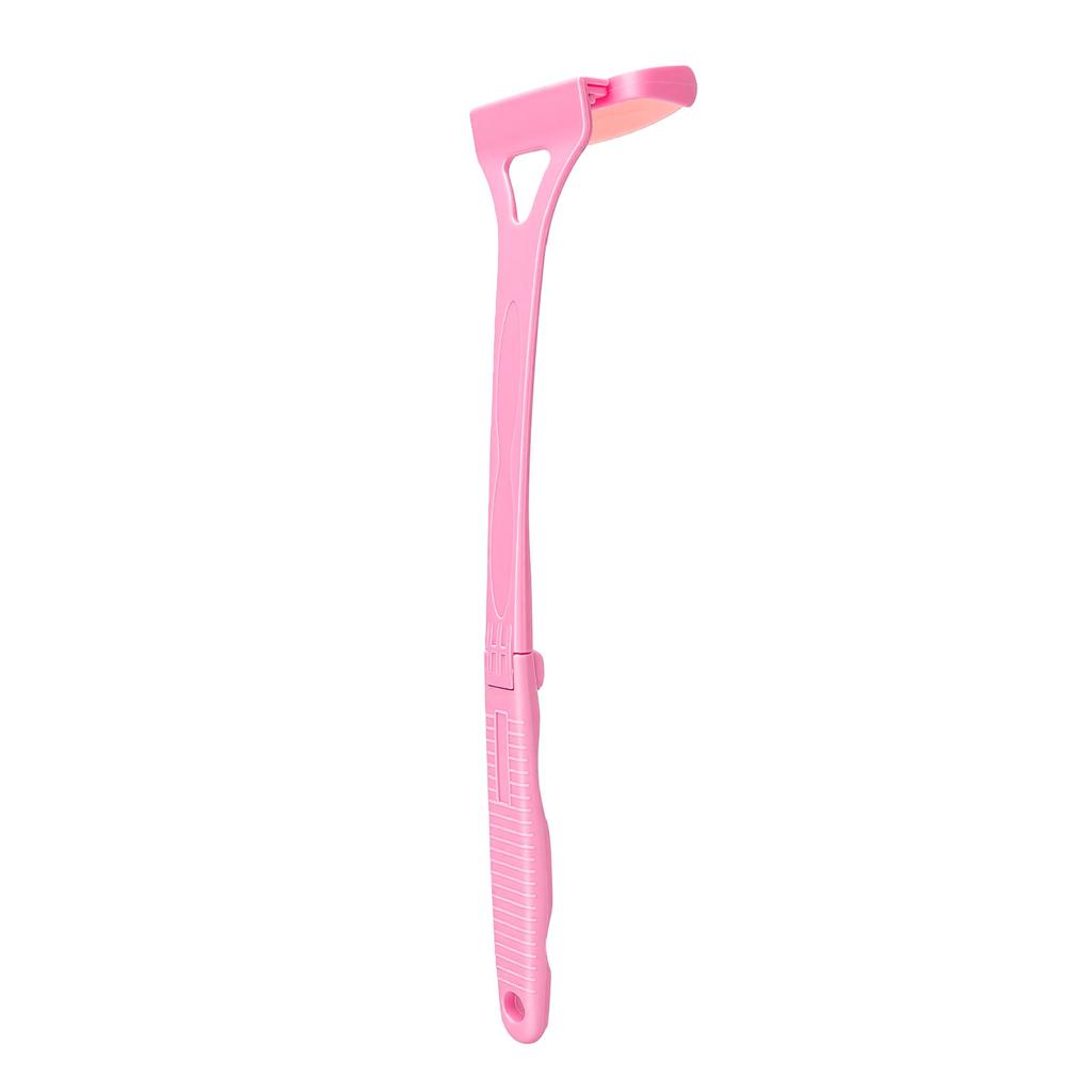 Foldable Ice Roller Long Handle Body Face Roller Handheld Hot Cold Dual Use Pink