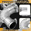 Connettore a gomito per tubo di scarico riscaldatore diesel passascafo in acciaio inossidabile 24mm con 2 fascette per barche, auto, camion