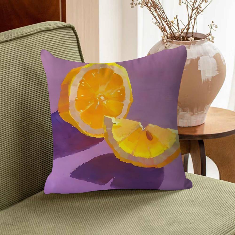 Fruit Pattern Cartoon Pillowcase Toon Gift Cushion Cover Bedroom Home Sofa Chair Seat Decor Pillow Case