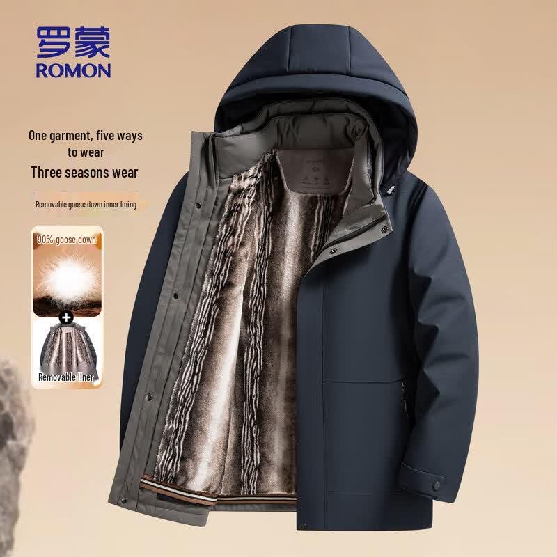ROMON Men s Winter Goose Down Padded Jacket 195