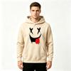 Men's Graphic Print Pullover Hoodie, Funny X Eyes Dripping Smile Pattern Casual Long Sleeve Sweatshirt