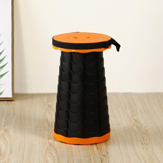 Yousheng Retractable Stool with Carrying Handle Portable Height Adjustable Lightweight Heavy Duty Outdoor Camping Picnic Fishing Telescoping Folding