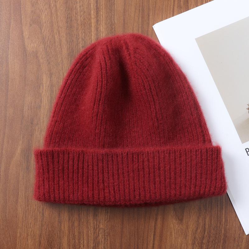 Cozy Autumn & Winter Wool Hat: Thick, Knitted, Ear-Protecting Beanie for Students & Couples
