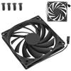 CPU Radiator Fan PWM 4Pin PC Cooler 12V Speed Regulation Ultra Thin Desktop Computer Cooling