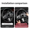 CIZQOI1 Car Steering Wheel Cover Leather Anti-slip Breathable Accessories For Nissan Pulsar Skyline Patrol Navara Micra X-Trail