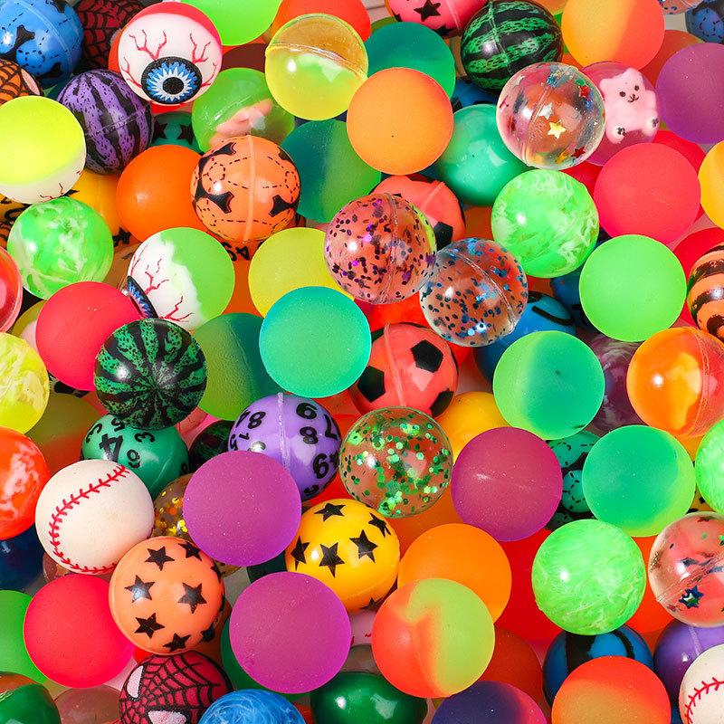 30Pcs Bouncy Balls 27Mm Party Favors For Kids Balle Rebondissante Carnival Prizes Regalos Cumpleaños Niños Para Invitados