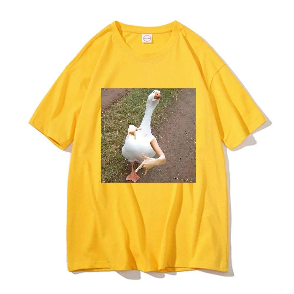 Swagged Out Goose Grafické tričko Legrační Unisex tričko Unisex Bavlna Trička Unisex Ženy Móda Ležérní Nadměrná trička s krátkým rukávem