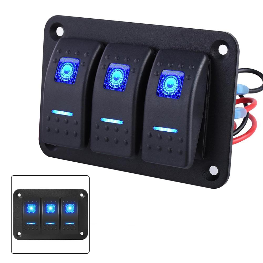 Customizable Layout Car Switch Panel Low-Light Conditions Built-In LED Lights Easy Installation Flexible Arrangement