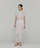 Amomento Sheer Volume Shirring Top_White