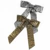 Pleated Gold And Silver Bow Hairpin Women'S Back Head Spring Clip Fashion Hair Accessories