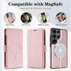 Samsung S25 Wireless Magnetic Leather Case with Card Slots for S24/S23 - High-End Protective Wallet
