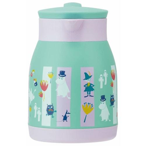 Skater Thermal/Cold Vacuum Dual Structure Stainless Steel Tabletop Pot Wide Mouth Pitcher Thermos 600ml Moomin Color VSP6-A