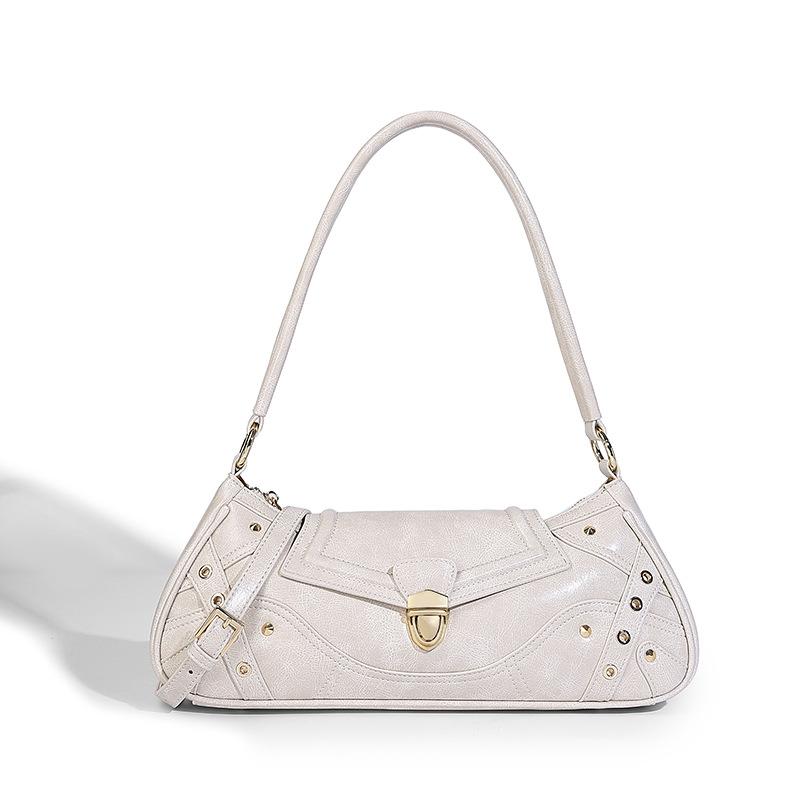 Textured Niche Underarm Bag for Women 2025 Spring New Trendy Fashion Baguette Bag Versatile Shoulder Crossbody Bag