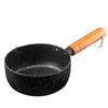 ZISHI Casserole à lait antiadhésive en pierre Maifan 20 cm avec couvercle