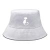 Bucket Hat With White Cat Print , Animal Fisherman Hat Spring Fashion Beach Basin Cap