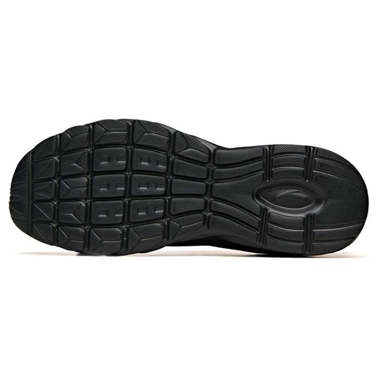 New Anta Slip Resistant, Abrasion Resistant, Breathable Low Top Casual Running Shoes Men's Black 912145535-1