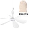 Ventilador de Techo Silencioso con 6 Aspas, Alimentado por USB, con Mando a Distancia, Temporizador, 4 Velocidades, Ventilador Colgante para Camping, Cama, Dormitorio, Tienda de Campaña, Nuevo