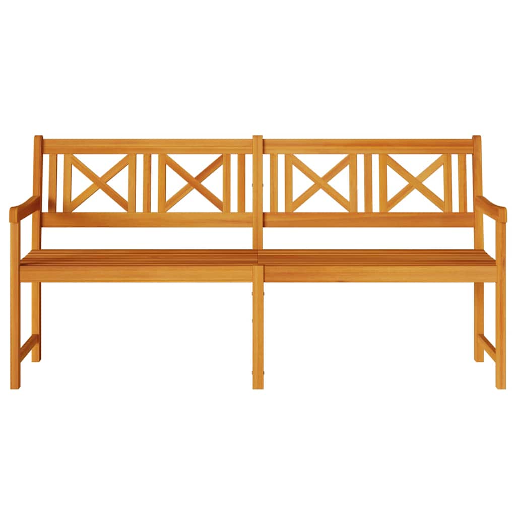 Outdoor Bench Natural 180 x 56 x 90 cm Solid Acacia Wood