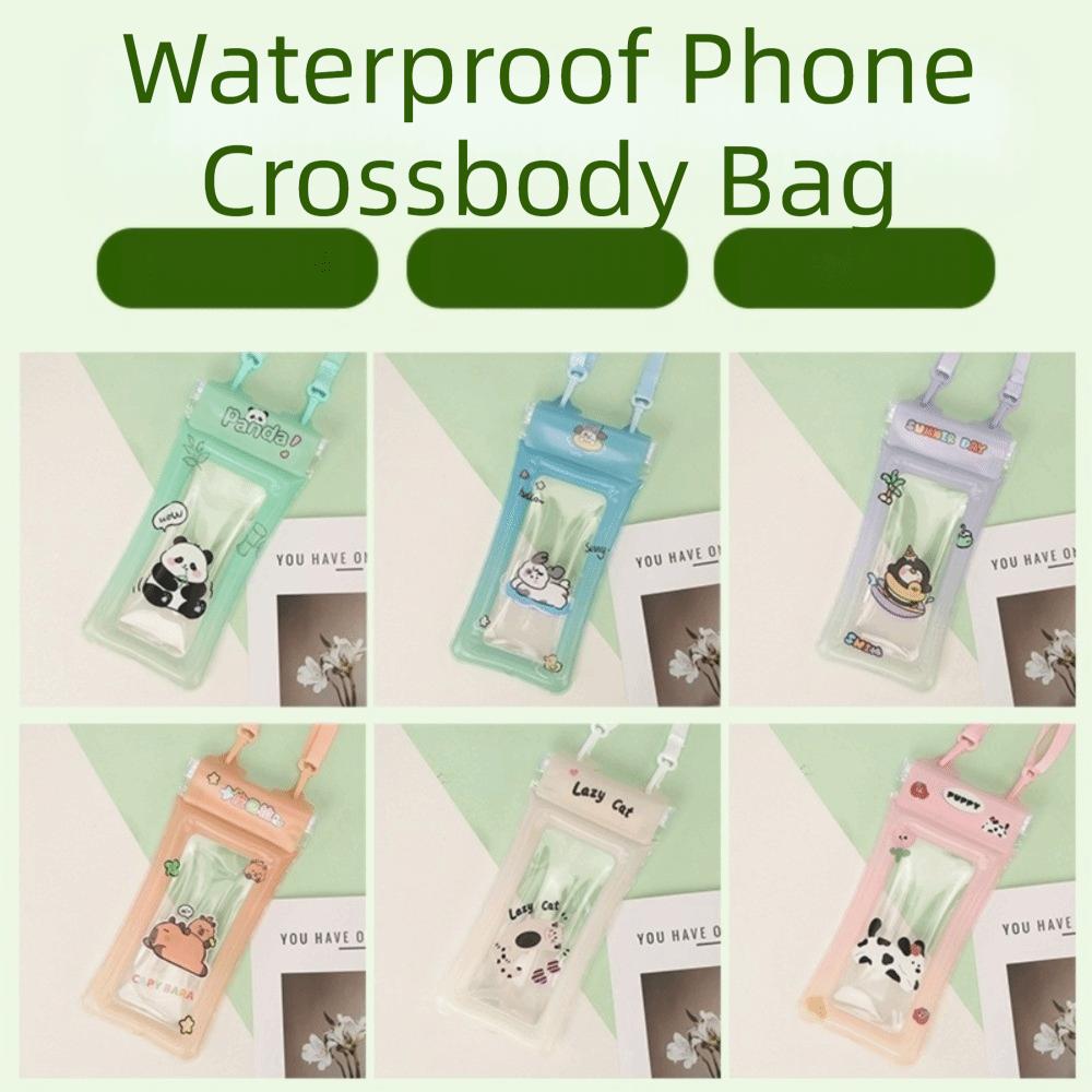 Transparent Hanging Neck Phone Bag PVC Floating Phone Dry Cover Mobile Phone Pouch Diving