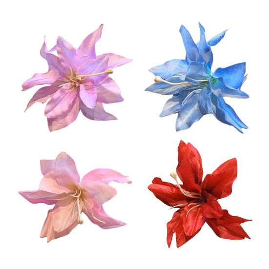 Spinka do włosów damska z bezpiecznym chwytem, realistyczny wzór kwiatowy, klips do włosów, nieblaknący, lekki, dekoracyjne akcesoria do włosów