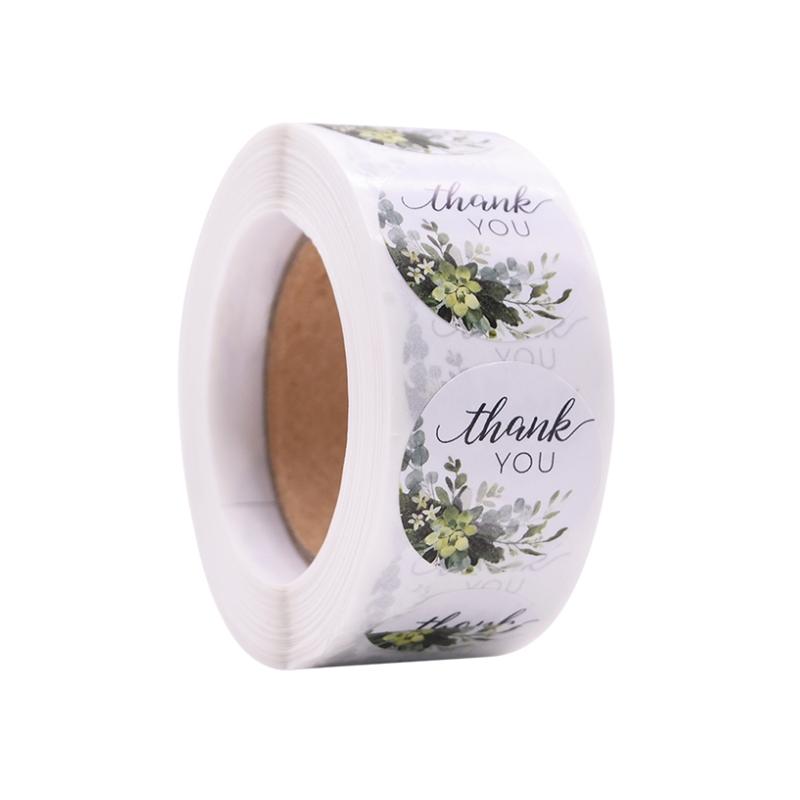 500pcs Round Labels Thank You Gift Sealing Sticker Kraft Paper Candy Gift Box Bag Wedding Holiday birthday party decoration tags