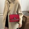 New Velvet Commuting Crossbody Bag Women Fashi Chain Strap Square  Shoulder Bag Comfortable and Texture Versatile Chain Bag