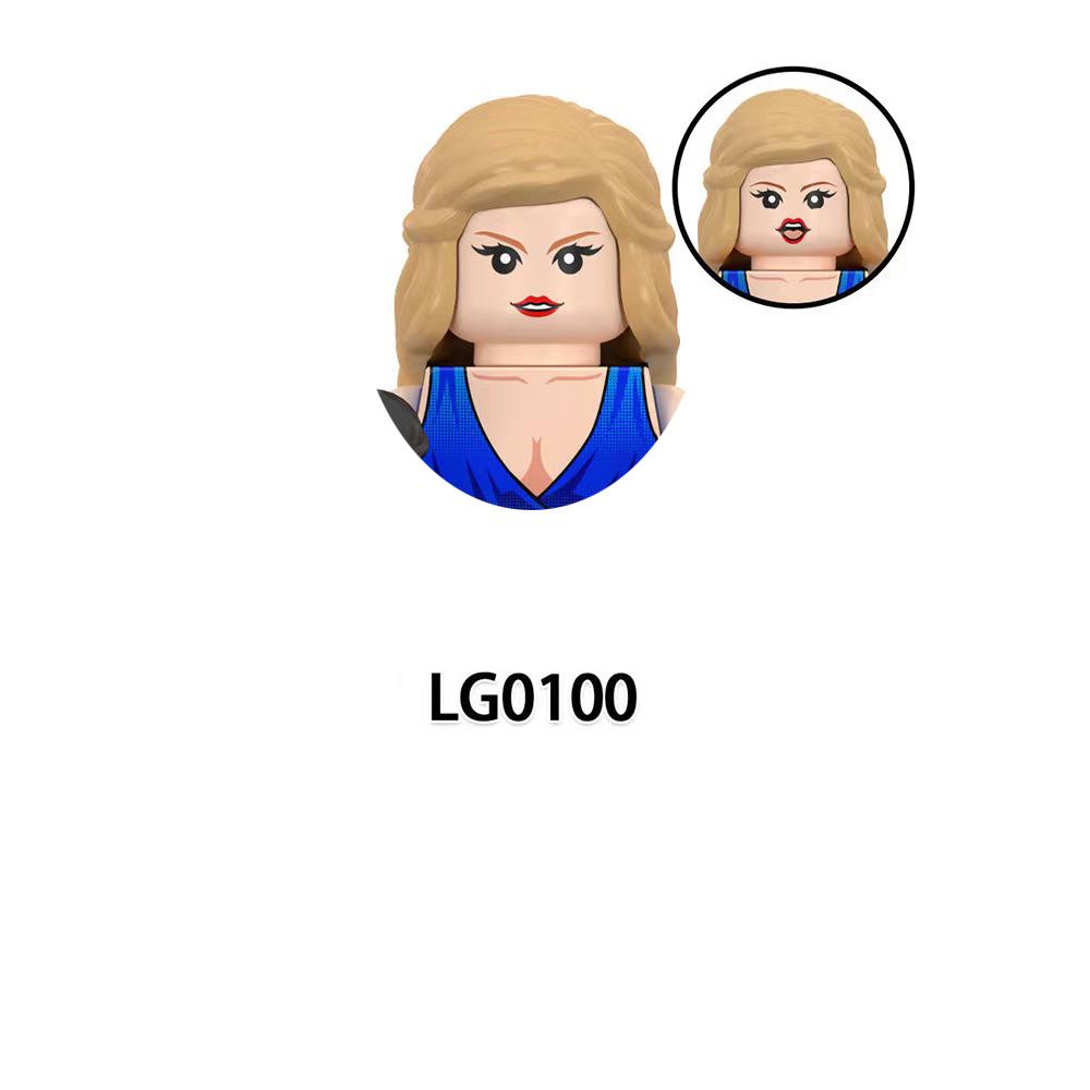 LG1015 Mädchen Bausteine Berühmte Zusammenbausteine Prinzessin Mini-Puppen Actionfiguren Kinder Niedliche Kawaii Spielzeuge für Weihnachtsgeschenke