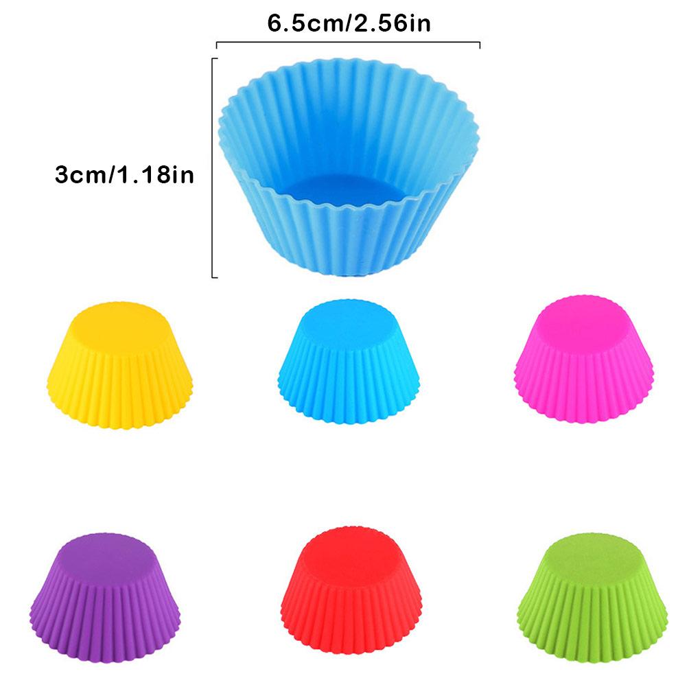 Nonstick Muffin Mold Silicone Biscuit Cake Pastry Cupcake Liner Cup Candy Mould Molds Baking for Bakery Restaurant
