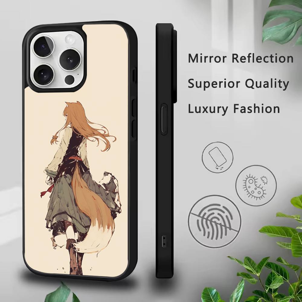 

Anime S-Spice and Wolf Phone Case For iPhone 17,16,15,14,13,12,11,Pro,Max,Plus,Mini,SE4,E Magnetic Magsafe Wireless Charging iPhone15PRO