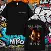  Summer Rapper SALE MÔME Niro Album Graphic Men's Retro Style 100% Pure Cotton Printed Leisure T-shirt Hip Hop High Quality