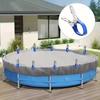 Pool Cover Securing Clips 6/12 Pcs Durable Stainless Steel with Blue Plastic Handle Easy to Install for Outdoor Pool Winter Cover