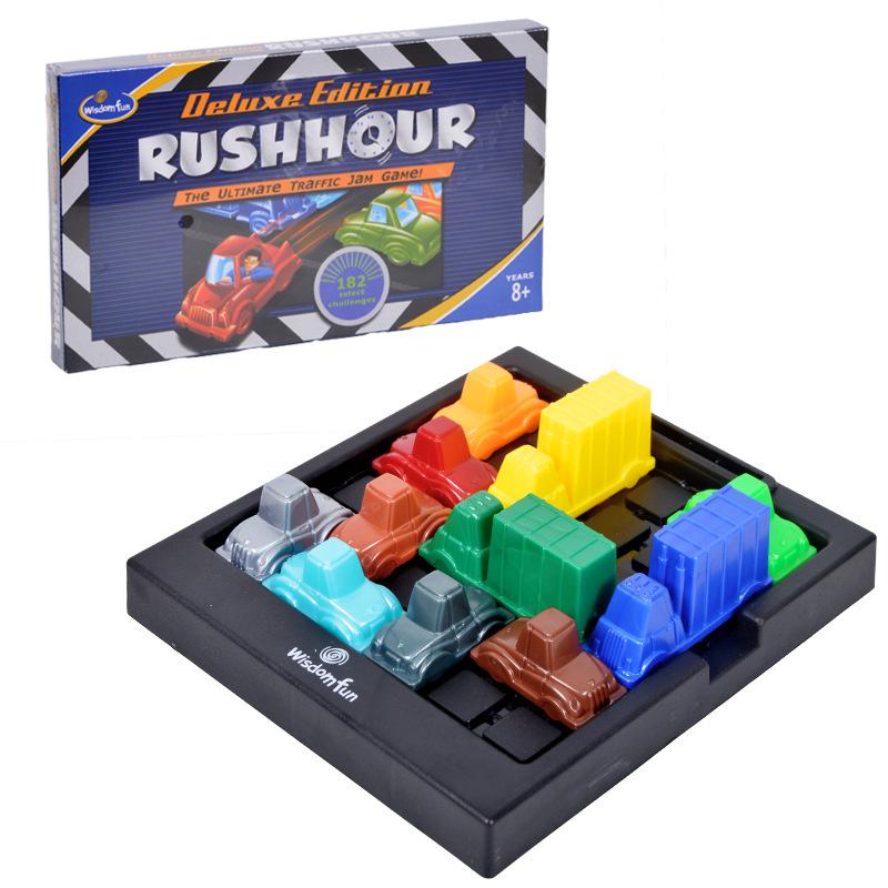 Puzzle Traffic Rush Hour Game, Racing Rush Hour Car Huarong Road Logical Reasoning Desktop Game, Children'S Puzzle Toys, Childre
