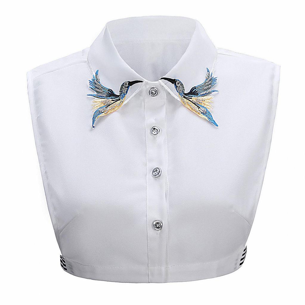 Korean Autumn Embroidered Flying Bird False Collar