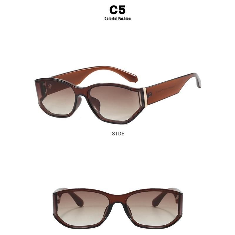 Women's sunglasses, curved sunglasses, square fashion sunglasses.
