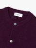Leumadeu Rough Yarn Round Cardigan - Purple