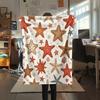 1PC Summer Beach Print Flannel Blanket, High quality All Seasons, Home Decor, Warmth and Comfort, Perfect for Christmas Gifts