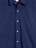 Amazon Essentials Men's Navy Long Sleeve Regular Fit Casual Poplin Shirt, Size M