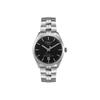 Pr100 Automatik Mechanisches Uhrwerk 100m Uhr 39mm Schwarzes Zifferblatt Edelstahlgehäuse Edelstahlarmband Herrenuhren T101.407.11.051.00