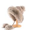 Plush knitted hat women's winter plush thickened imitation fur wool hat cute hairball ear hat
