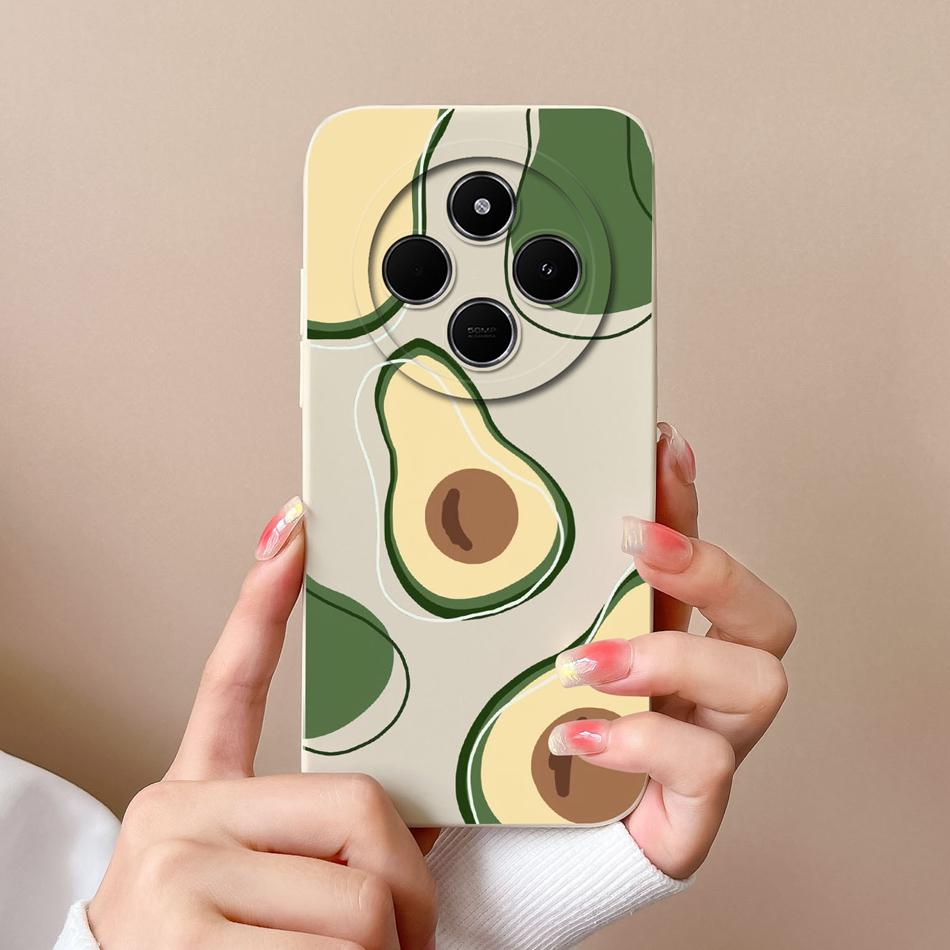 For Poco C75 Phone Case Cute Cartoon Bumper For Poco C 75 Soft Smooth Liquid Silicone Full Protection Shockproof Back Covers