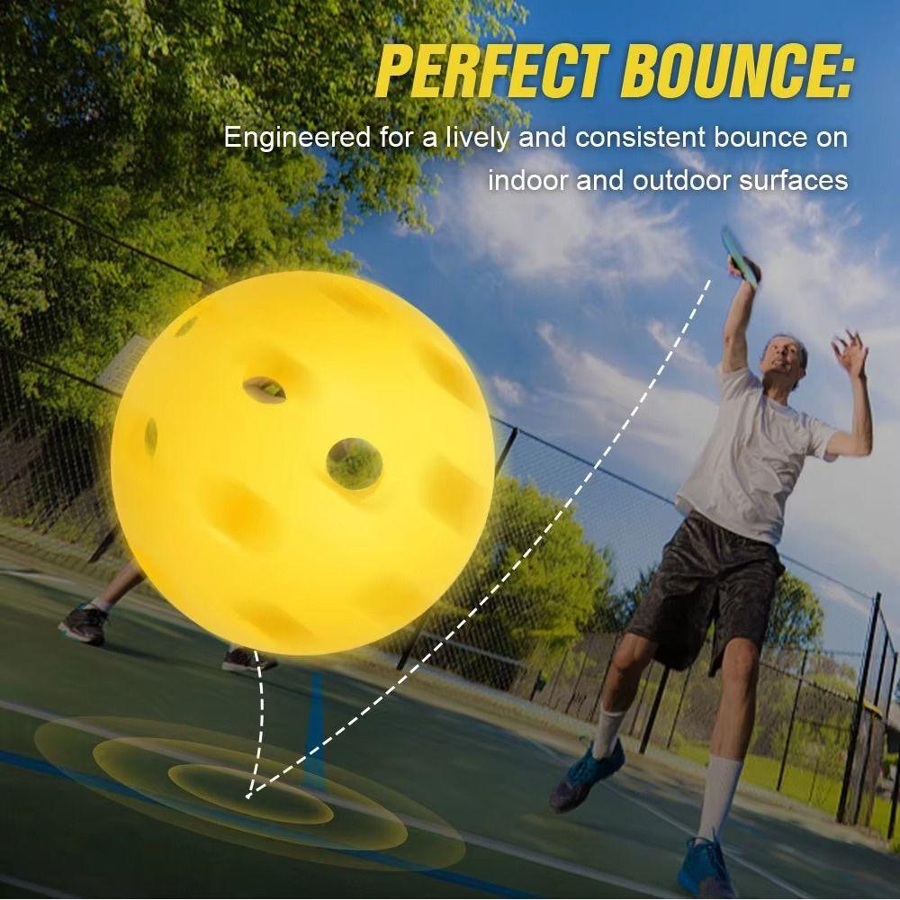 Storage Mesh Bag 26 Holes Pickleball Airflow Hollow Pickleball Training Balls  Adult Children