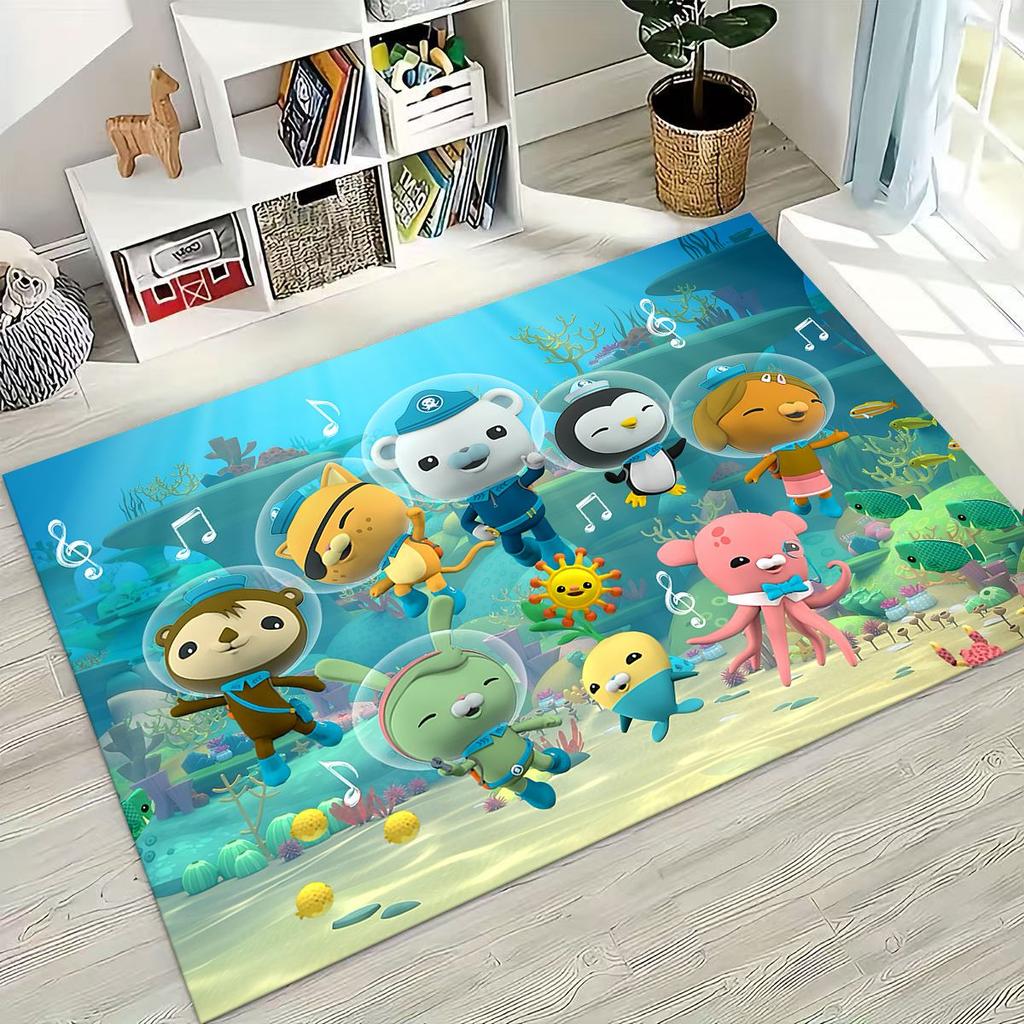27 Style Octonauts Barnacles Cartoon Rug for Bedroom Living Room Sofa Home Doormat Decor, Large Kids Play Non-slip Floor Mat