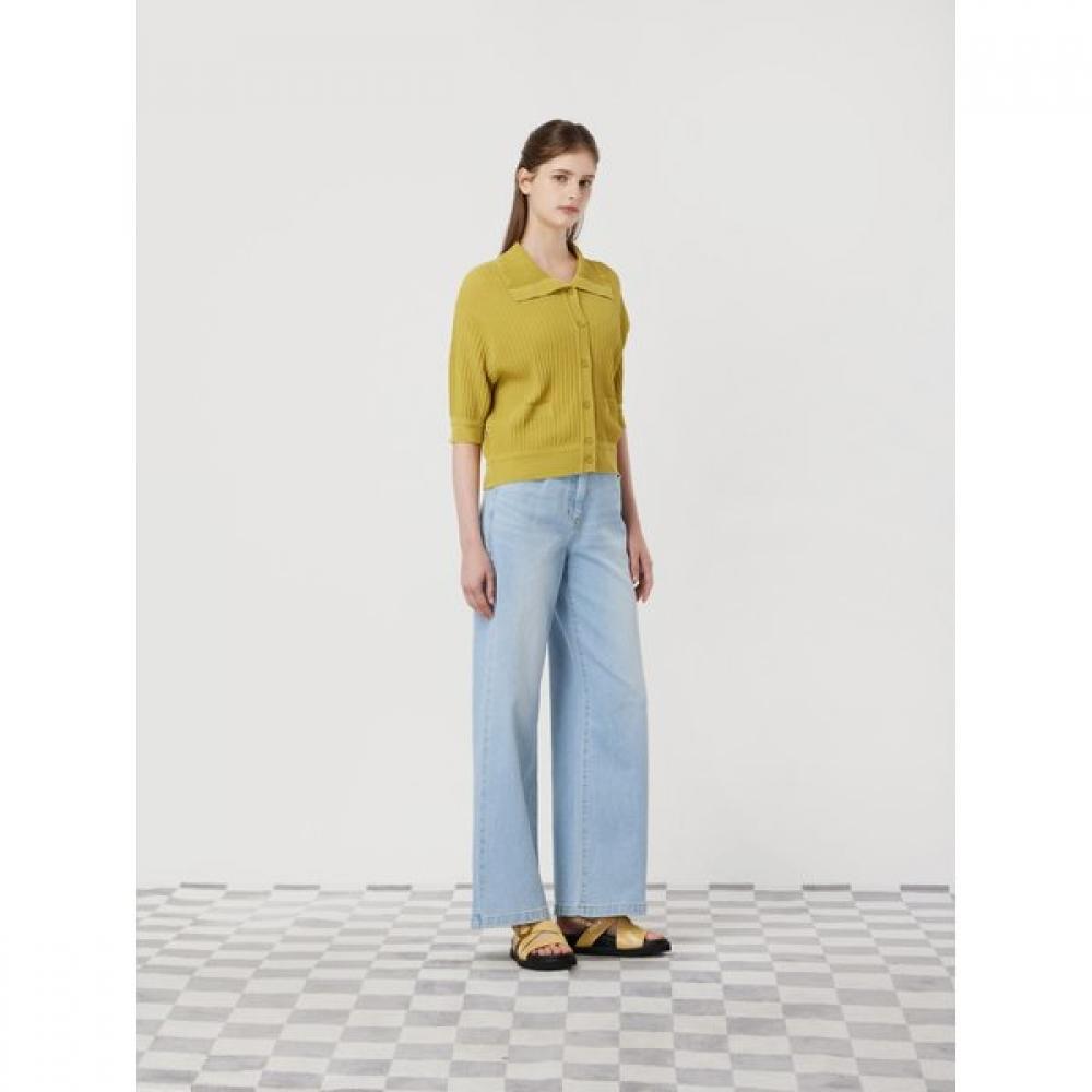 Cc Collect Belted Wide Denim Pants C252psa433