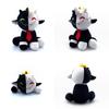 Adorable New Ranboo Sit Cute Plush Toy Black And White Smiley Sheep Doll For Kids